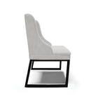 Cadeira Sala De Jantar Industrial Preto Kit 8 Liz Veludo D03