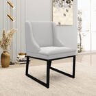 Cadeira Sala De Jantar Industrial Preto Kit 8 Liz Veludo D03