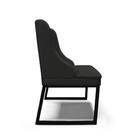 Cadeira Sala De Jantar Industrial Preto Liz Sintético D03 - D