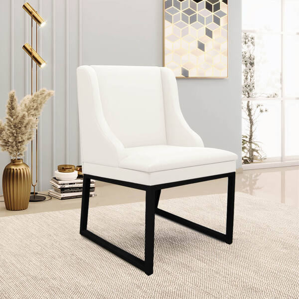 Cadeira Sala De Jantar Industrial Preto Liz Sintético D03 - D