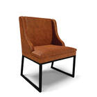 Cadeira Sala De Jantar Industrial Preto Liz Sintético Pu Noze