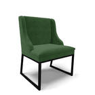 Cadeira Sala De Jantar Industrial Preto Liz Suede D03 - D'ros