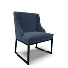 Cadeira Sala De Jantar Industrial Preto Liz Suede D03 - D'ros