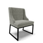 Cadeira Sala De Jantar Industrial Preto Liz Suede D03 - D'ros