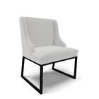 Cadeira Sala De Jantar Industrial Preto Liz Veludo D03 - D'ro