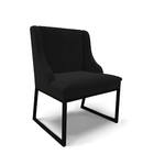 Cadeira Sala De Jantar Industrial Preto Liz Veludo D03 - D'ro