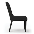 Cadeira Sala De Jantar Kit 4 Sofia Base Madeira Preto Veludo