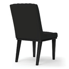 Cadeira Sala De Jantar Kit 4 Sofia Base Madeira Preto Veludo