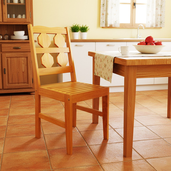 Cadeira Sala De Jantar Madeira Maciça Pinus Envernizada Mel D