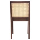 Cadeira Sala De Jantar Madeira Maciça Steve Tela Rattan Sexta