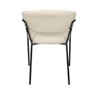 Cadeira Sala De Jantar Mara Com Braços Estofada Base Em Aço B