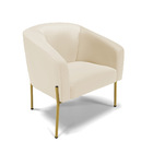 Cadeira Sala De Jantar Pé De Ferro Dourado Kit 2 Stella Sinté