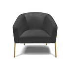 Cadeira Sala De Jantar Pé De Ferro Dourado Kit 2 Stella Sinté