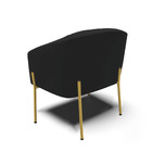 Cadeira Sala De Jantar Pé De Ferro Dourado Kit 2 Stella Velud