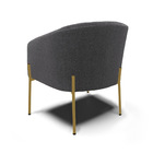 Cadeira Sala De Jantar Pé De Ferro Dourado Stella Bouclê D03