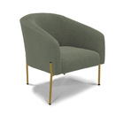 Cadeira Sala De Jantar Pé De Ferro Dourado Stella Bouclê D03