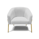 Cadeira Sala De Jantar Pé De Ferro Dourado Stella Linho D03 -