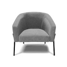 Cadeira Sala De Jantar Pé De Ferro Preto Kit 2 Stella Linho D