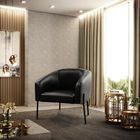 Cadeira Sala De Jantar Pé De Ferro Preto Kit 2 Stella Sintéti