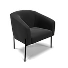 Cadeira Sala De Jantar Pé De Ferro Preto Kit 2 Stella Suede D