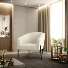 Cadeira Sala De Jantar Pé De Ferro Preto Stella Bouclê D03 -