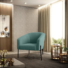 Cadeira Sala De Jantar Pé De Ferro Preto Stella Bouclê D03 -