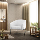 Cadeira Sala De Jantar Pé De Ferro Preto Stella Sintético D03