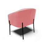 Cadeira Sala De Jantar Pé De Ferro Preto Stella Suede D03 - D