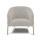 Cadeira Sala De Jantar Pé Ferro Dourado Kit 2 Stella Bouclê D