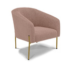 Cadeira Sala De Jantar Pé Ferro Dourado Kit 2 Stella Bouclê D