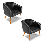 Cadeira Sala De Jantar Pé Palito Castanho Kit 2 Stella Sintét