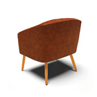 Cadeira Sala De Jantar Pé Palito Castanho Kit 2 Stella Sintét