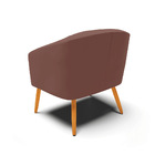 Cadeira Sala De Jantar Pé Palito Castanho Kit 2 Stella Veludo