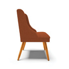 Cadeira Sala De Jantar Pé Palito Castanho Liz Bouclê D03 - D'