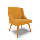 Cadeira Sala De Jantar Pé Palito Castanho Liz Bouclê D03 - D'