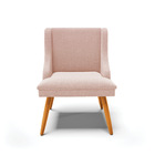 Cadeira Sala De Jantar Pé Palito Castanho Liz Bouclê D03 - D'