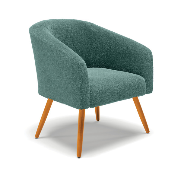 Cadeira Sala De Jantar Pé Palito Castanho Stella Bouclê D03 -