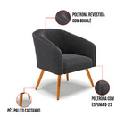 Cadeira Sala De Jantar Pé Palito Castanho Stella Bouclê D03 -