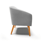 Cadeira Sala De Jantar Pé Palito Castanho Stella Linho D03 -