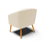 Cadeira Sala De Jantar Pé Palito Castanho Stella Linho D03 -