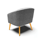 Cadeira Sala De Jantar Pé Palito Castanho Stella Linho D03 -