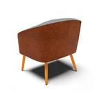 Cadeira Sala De Jantar Pé Palito Castanho Stella Noz/linho D0