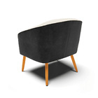 Cadeira Sala De Jantar Pé Palito Castanho Stella Pto/linho D0