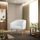 Cadeira Sala De Jantar Pé Palito Castanho Stella Sintético Pu