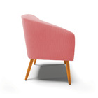 Cadeira Sala De Jantar Pé Palito Castanho Stella Suede D03 -