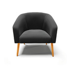 Cadeira Sala De Jantar Pé Palito Castanho Stella Suede D03 -