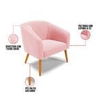 Cadeira Sala De Jantar Pé Palito Castanho Stella Suede D03 -