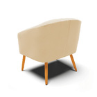 Cadeira Sala De Jantar Pé Palito Castanho Stella Suede D03 -