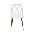 Cadeira Sala De Jantar Pé Palito Madeira Kit 2 Elis Branco R0
