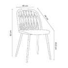 Cadeira Sala De Jantar Pé Palito Madeira Kit 2 Elis Branco R0